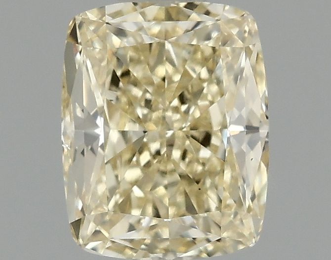 Lab-Grown Cushion Diamond - 1.0 Carats, Fancy Intense Yellow Color, VS1 Clarity - Certified by IGI - Report Number: LG687583268