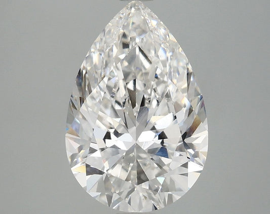 Lab-Grown Pear Diamond - 3.53 Carats, F Color, VS1 Clarity - Certified by IGI - Report Number: LG689573464