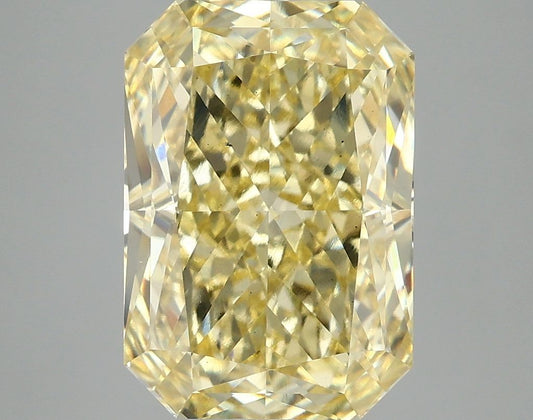 Lab-Grown Radiant Diamond - 5.04 Carats, Fancy Vivid Yellow Color, VS2 Clarity - Certified by IGI - Report Number: LG677575809