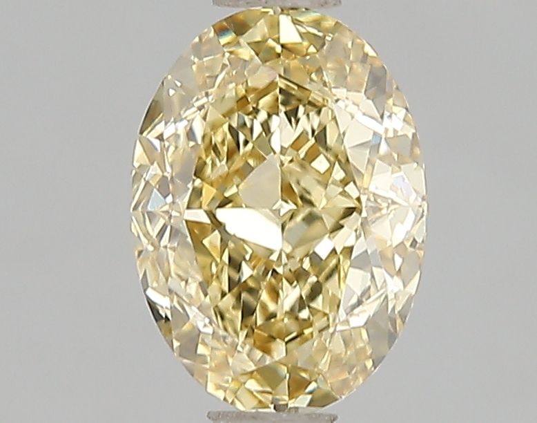 Lab-Grown Oval Diamond - 1.57 Carats, Fancy Intense Yellow Color, VVS2 Clarity - Certified by IGI - Report Number: LG671493260