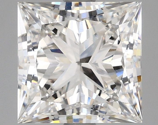 Lab-Grown Princess Diamond - 2.96 Carats, F Color, VS1 Clarity - Certified by IGI - Report Number: LG648427726