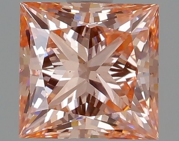 Lab-Grown Princess Diamond - 1.91 Carats, Fancy Intense Pink Color, SI1 Clarity - Certified by IGI - Report Number: LG632446601