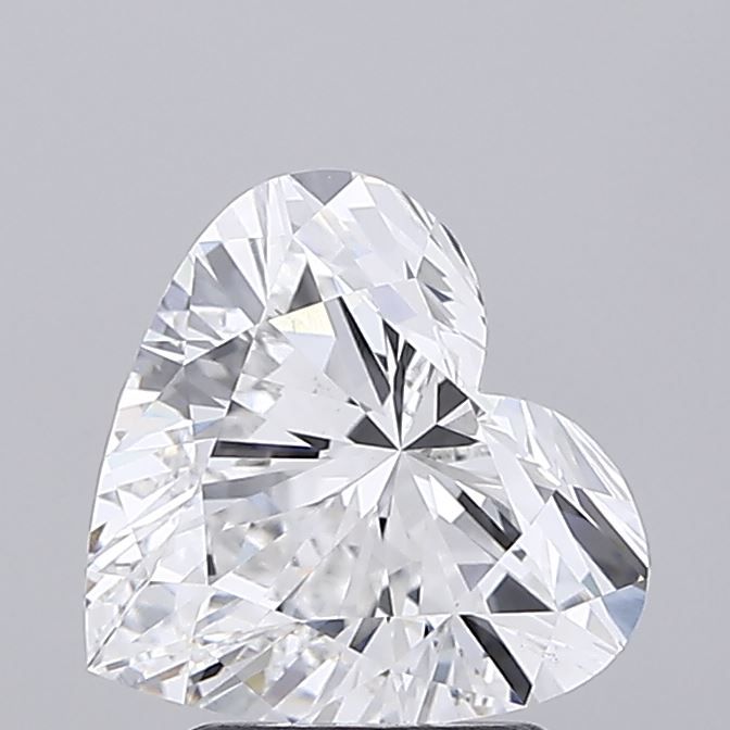 Lab-Grown Heart Diamond - 2.53 Carats, E Color, VVS2 Clarity - Certified by IGI - Report Number: LG689507217
