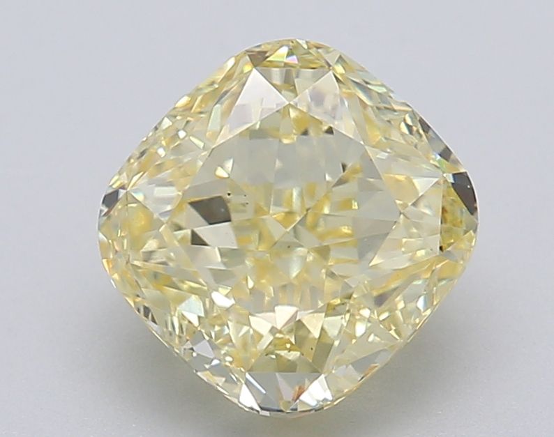Lab-Grown Cushion Diamond - 2.05 Carats, Fancy Intense Yellow Color, VS1 Clarity - Certified by IGI - Report Number: LG618485764