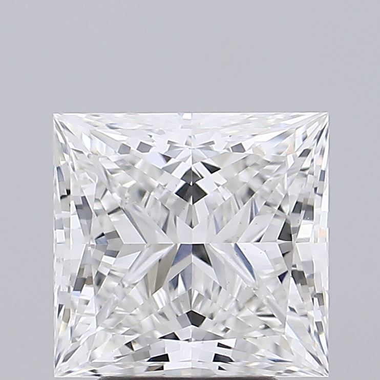 Lab-Grown Princess Diamond - 4.05 Carats, F Color, VS1 Clarity - Certified by IGI - Report Number: LG654462047