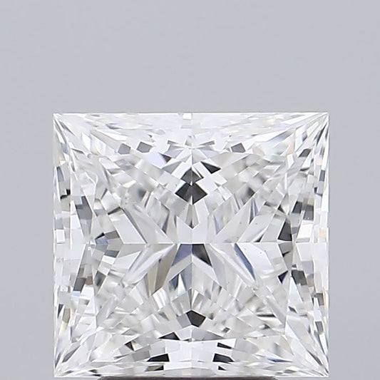 Lab-Grown Princess Diamond - 4.05 Carats, F Color, VS1 Clarity - Certified by IGI - Report Number: LG654462047