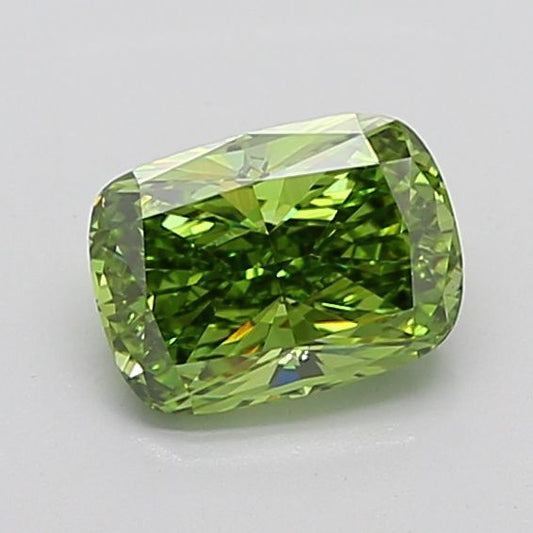 Cushion Modified 1.62ct Fancy Vivid Green VVS2 - Cut • IGI • LG722507473