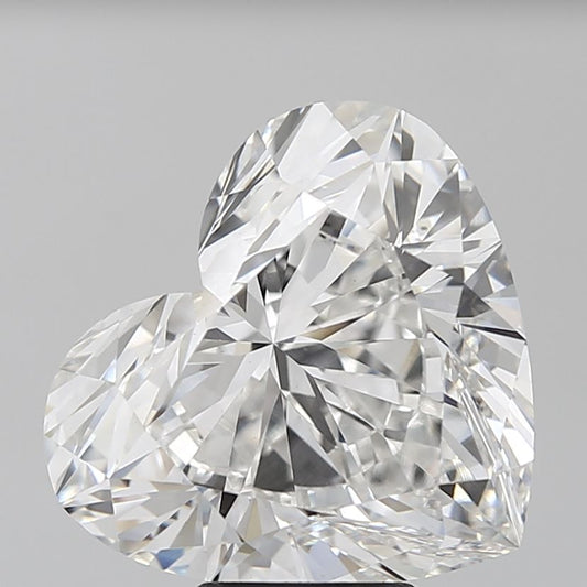 Lab-Grown Heart Diamond - 7.02 Carats, F Color, VVS2 Clarity - Certified by IGI - Report Number: LG662451742