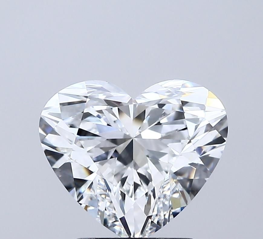 Lab-Grown Heart Diamond - 2.5 Carats, E Color, VS1 Clarity - Certified by IGI - Report Number: LG691502310
