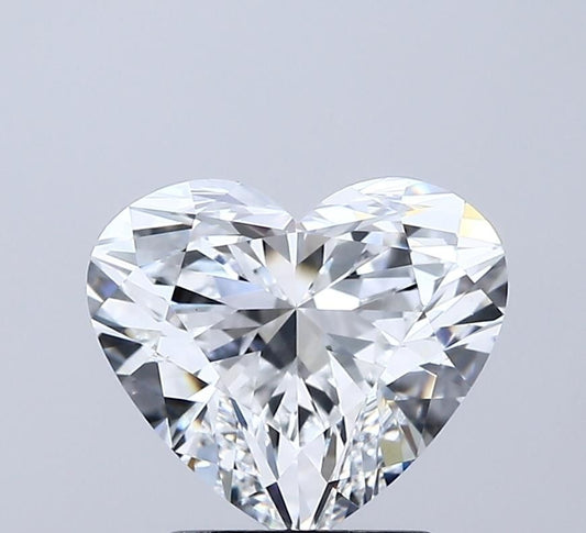 Lab-Grown Heart Diamond - 2.5 Carats, E Color, VS1 Clarity - Certified by IGI - Report Number: LG691502310