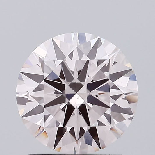 Lab-Grown Round Diamond - 1.56 Carats, Fancy Brown Pink Color, VS1 Clarity - Certified by IGI - Report Number: LG610316371