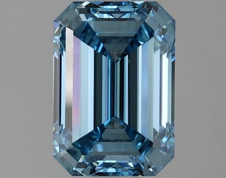 Lab-Grown Emerald Diamond - 1.97 Carats, Fancy Vivid Blue Color, VS1 Clarity - Certified by IGI - Report Number: LG621451347