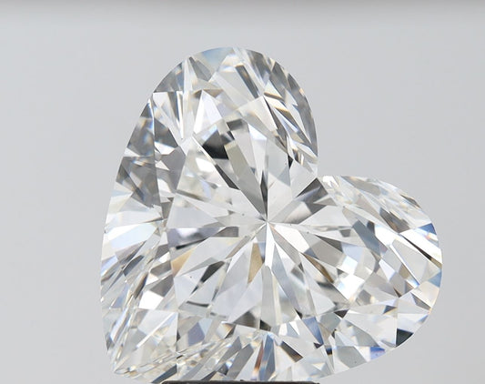 Lab-Grown Heart Diamond - 8.02 Carats, F Color, VS1 Clarity - Certified by IGI - Report Number: LG618444478