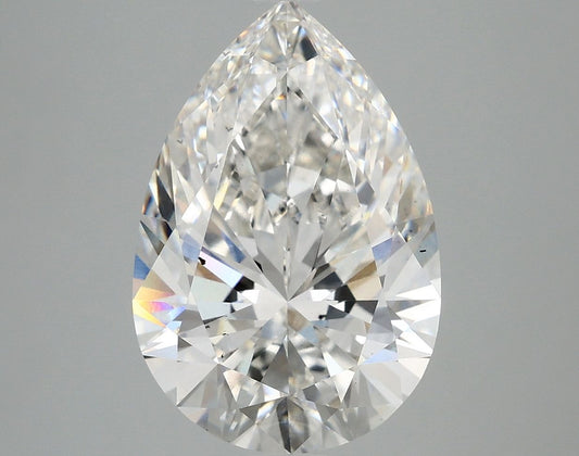 Lab-Grown Pear Diamond - 5.05 Carats, F Color, VS2 Clarity - Certified by IGI - Report Number: LG669446555