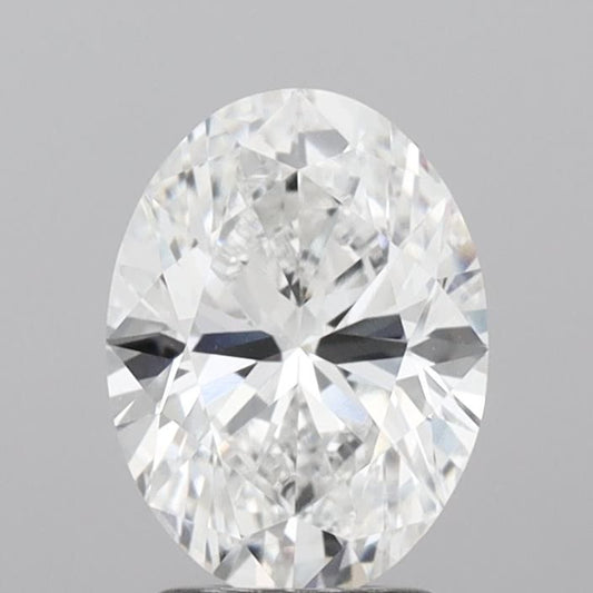 Lab-Grown Oval Diamond - 2.5 Carats, E Color, VVS2 Clarity - Certified by IGI - Report Number: LG685541034