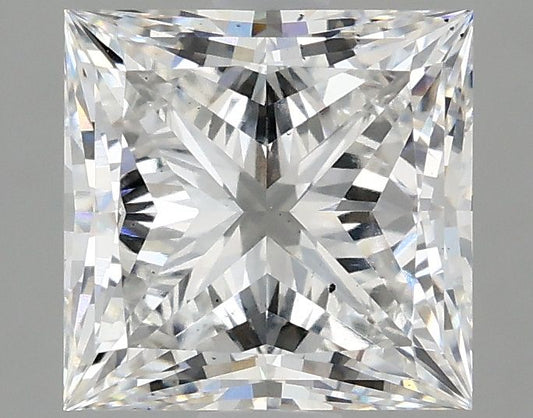 Lab-Grown Princess Diamond - 2.5 Carats, F Color, VS2 Clarity - Certified by IGI - Report Number: LG635466630