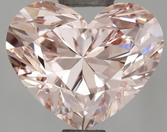 Lab-Grown Heart Diamond - 2.02 Carats, Fancy Intense Pink Color, VVS2 Clarity - Certified by IGI - Report Number: LG677551573