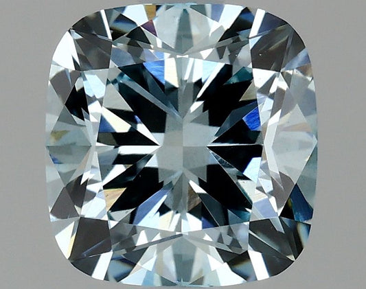 Lab-Grown Cushion Diamond - 1.51 Carats, Fancy Intense Blue Color, VS1 Clarity - Certified by IGI - Report Number: LG634428157