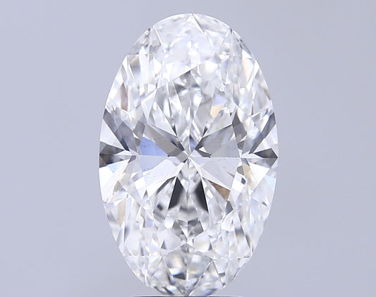 Lab-Grown Oval Diamond - 5.0 Carats, E Color, VS2 Clarity - Certified by IGI - Report Number: LG683581896