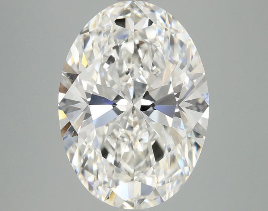 Lab-Grown Oval Diamond - 6.05 Carats, F Color, VS1 Clarity - Certified by IGI - Report Number: LG689591741