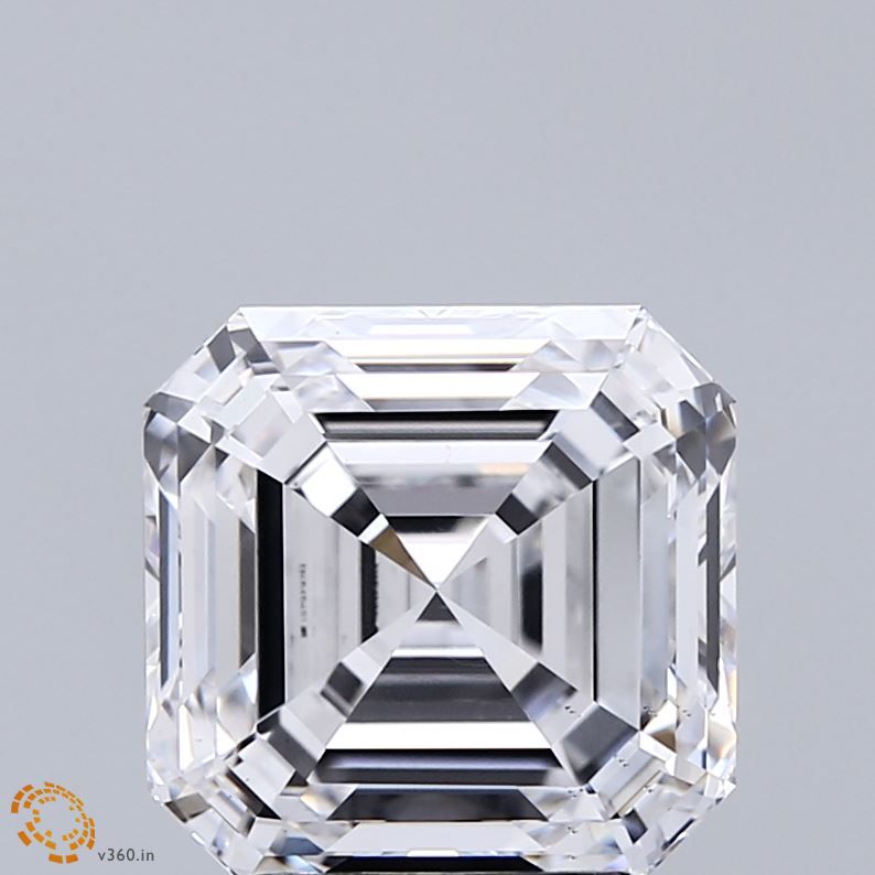 Lab-Grown Asscher Diamond - 4.02 Carats, D Color, VS2 Clarity - Certified by IGI - Report Number: LG712512762