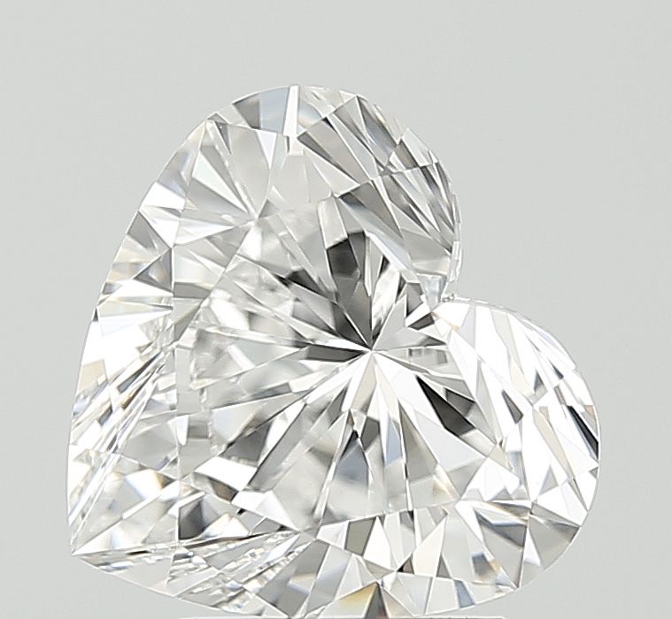 Lab-Grown Heart Diamond - 3.03 Carats, D Color, VVS2 Clarity - Certified by IGI - Report Number: LG708562606