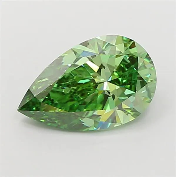 2.00ct Pear Lab Grown Diamond (Colour Fancy Vivid Green, Clarity VS2, IGI Certified)