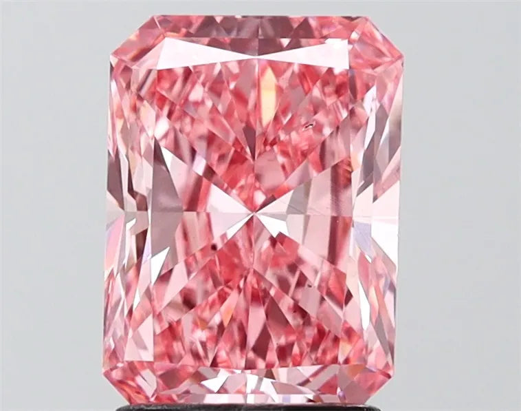 2.00ct Radiant Lab Grown Diamond (Colour Fancy Vivid Pink, Clarity VS2, IGI Certified)
