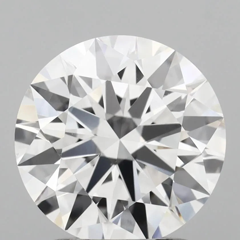 2.00ct Round Lab Grown Diamond (Colour D, Clarity VVS2, Cut ID, IGI Certified)