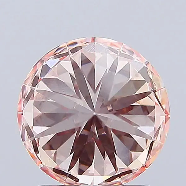 2.00ct Round Lab Grown Diamond (Colour Fancy Pink, Clarity VVS2, Cut ID, IGI Certified)