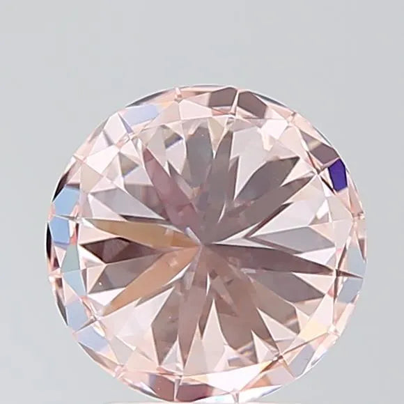 2.01ct Round Lab Grown Diamond (Colour Fancy Light Pink, Clarity VVS2, Cut ID, IGI Certified)