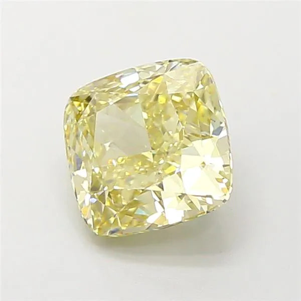 2.04ct Cushion modified Lab Grown Diamond (Colour Fancy Light Yellow, Clarity VVS2, IGI Certified)
