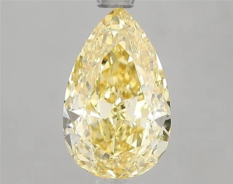 2.04ct Pear Lab Grown Diamond (Colour Fancy Intense Yellow, Clarity VS1, IGI Certified)