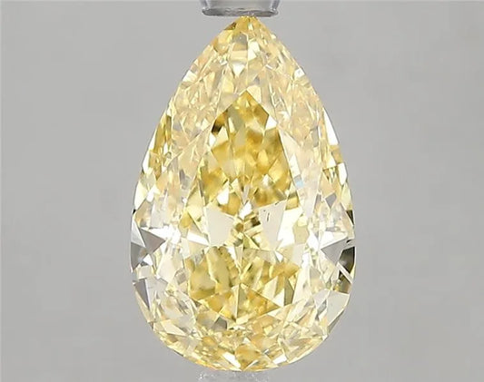 2.04ct Pear Lab Grown Diamond (Colour Fancy Intense Yellow, Clarity VS1, IGI Certified)