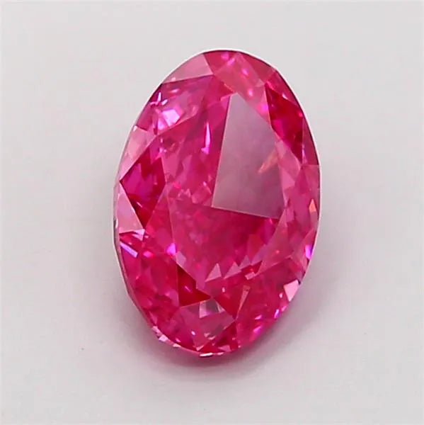 2.05ct Oval Lab Grown Diamond (Colour Fancy Vivid Pink, Clarity VS1, IGI Certified)