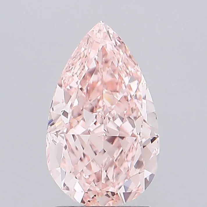 2.05ct Pear Lab Grown Diamond (Colour Fancy Intense Pink, Clarity VVS2, IGI Certified)