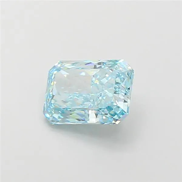 2.05ct Radiant Lab Grown Diamond (Colour Fancy Vivid Greenish Blue, Clarity VS1, IGI Certified)