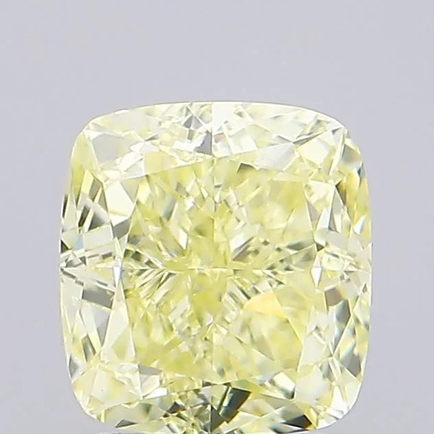 2.06ct Cushion modified Lab Grown Diamond (Colour Fancy Light Yellow, Clarity VVS2, IGI Certified)