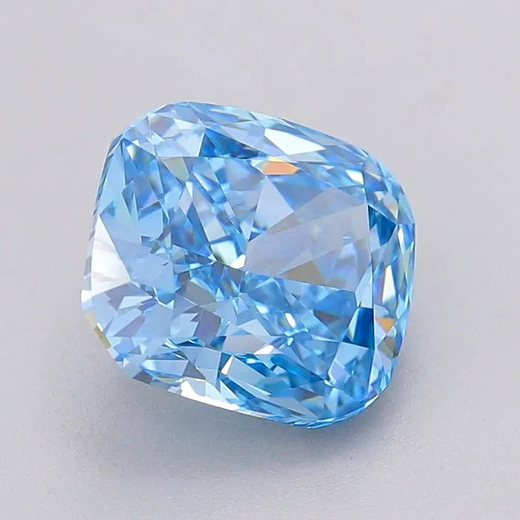 2.07ct Cushion modified Lab Grown Diamond (Colour Fancy Vivid Blue, Clarity VVS1, IGI Certified)