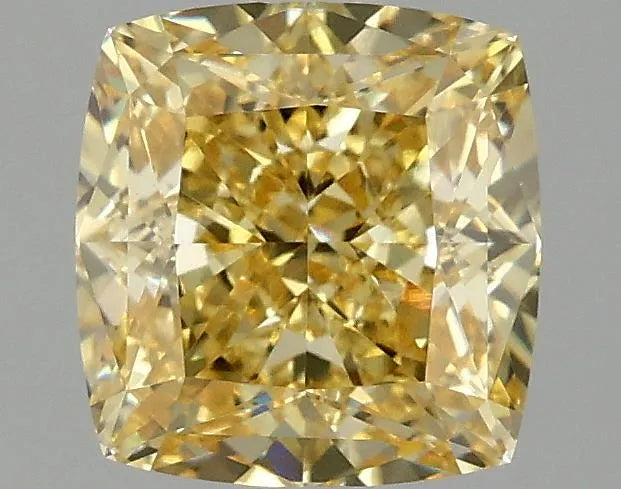 2.09ct Cushion modified Lab Grown Diamond (Colour Fancy Intense Yellow, Clarity VVS2, IGI Certified)