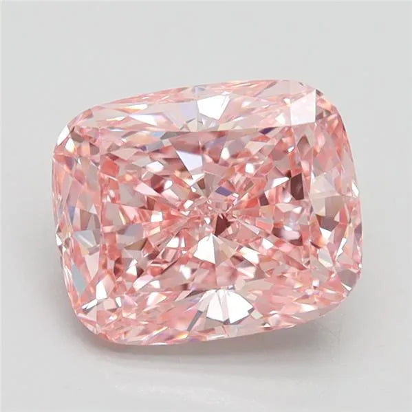 2.10ct Cushion brilliant Lab Grown Diamond (Colour Fancy Intense Pink, Clarity VVS2, IGI Certified)