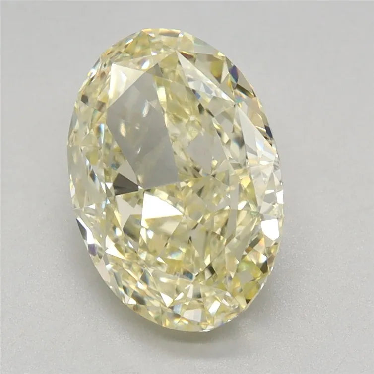 2.12ct Oval Lab Grown Diamond (Colour Fancy Light Yellow, Clarity VVS2, IGI Certified)