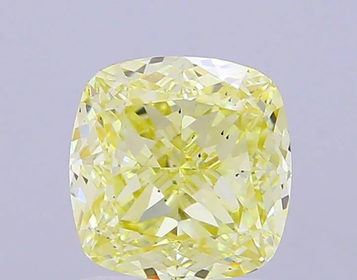 2.20ct Cushion modified Lab Grown Diamond (Colour Fancy Intense Yellow, Clarity VS2, IGI Certified)