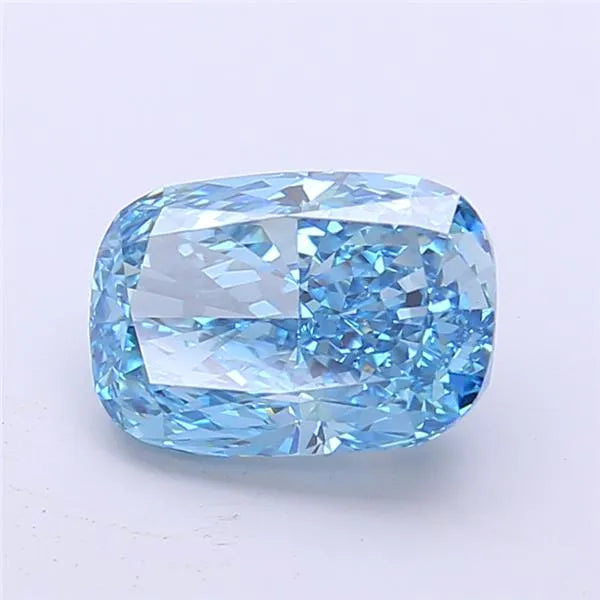 2.41ct Cushion modified Lab Grown Diamond (Colour Fancy Vivid Blue, Clarity VS1, IGI Certified)