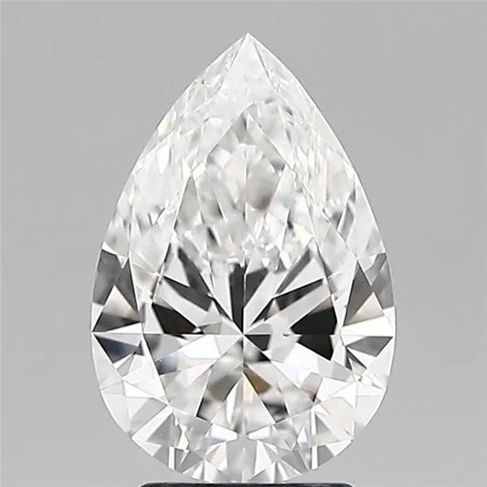 2.50ct Pear Lab Grown Diamond (Colour E, Clarity VVS2, IGI Certified)