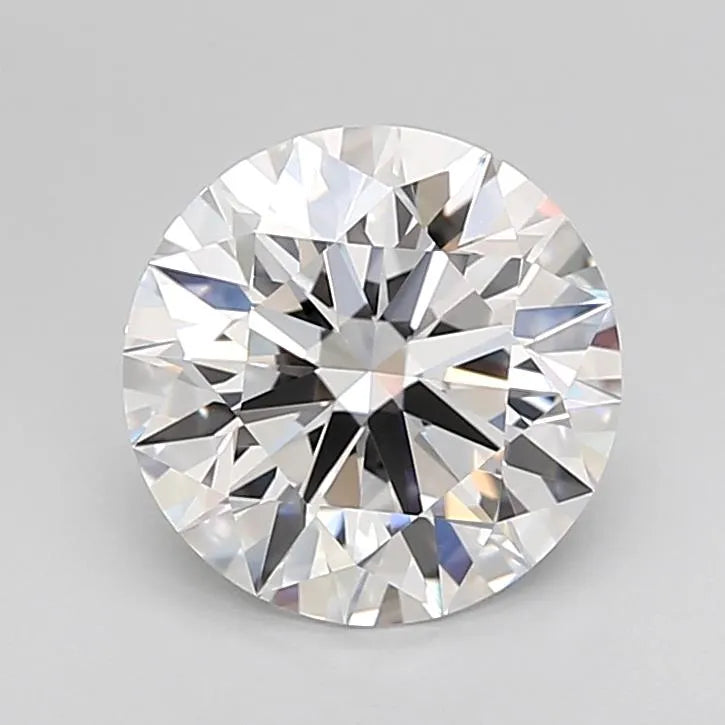 2.50ct Round Lab Grown Diamond (Colour D, Clarity IF, Cut ID, IGI Certified)