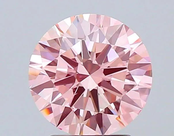 2.50ct Round Lab Grown Diamond (Colour Fancy Intense Pink, Clarity VS2, Cut ID, IGI Certified)