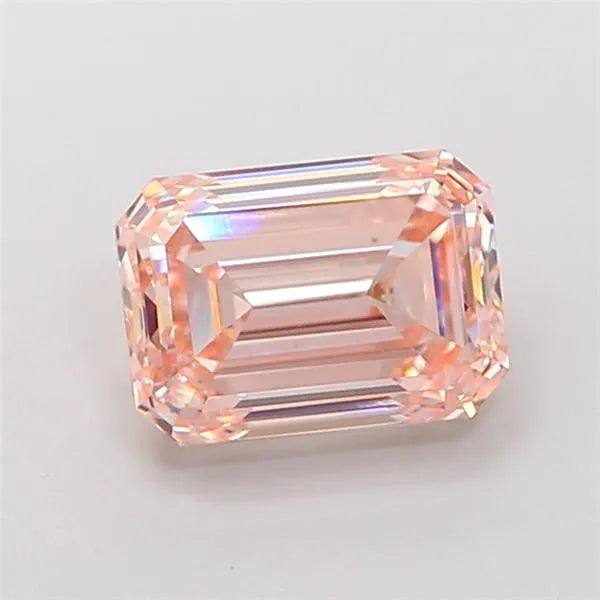 2.52ct Emerald Lab Grown Diamond (Colour Light Pinkish Brown, Clarity VVS2, IGI Certified)