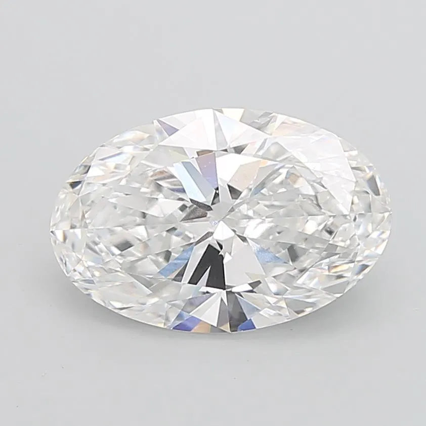 2.53ct Oval Lab Grown Diamond (Colour D, Clarity VVS2, IGI Certified)