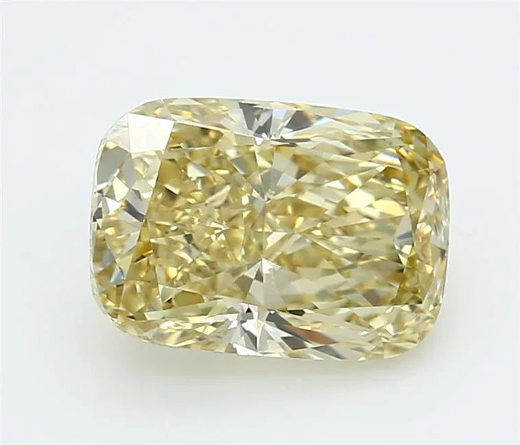 2.59ct Cushion modified Lab Grown Diamond (Colour Fancy Yellow, Clarity VVS2, IGI Certified)